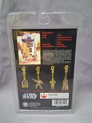 Vtg Placo Toys 1996 Star Wars Artoo-Detoo R2-D2 Diecast Metal Keychain #3110 - Thumbnail 3
