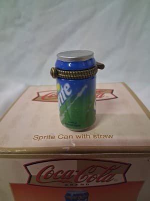 Sprite Can Trinket Box NO Straw - Midwest PHB Porcelain Hinged Box - With Box - Thumbnail 8
