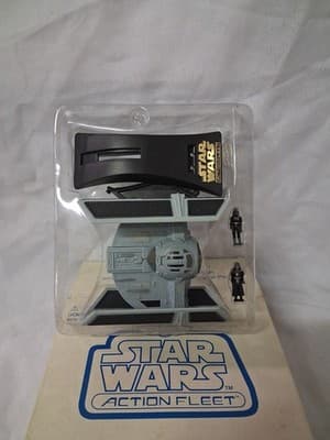Micro Machines Star Wars Action Fleet Galoob Vader's Tie Fighter Vtg Open Box - Thumbnail 5