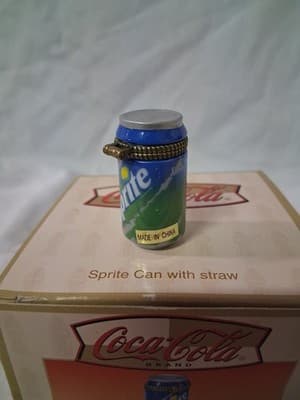 Sprite Can Trinket Box NO Straw - Midwest PHB Porcelain Hinged Box - With Box - Thumbnail 7