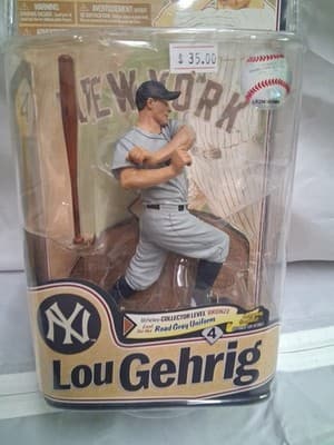 LOU GEHRIG New York Yankees COOPERSTOWN COLLECTION McFarlane Bronze #779/2000 - Thumbnail 2