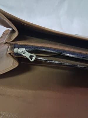 Vtg Cuba Purse Women's Brown Genuine Leather Alligator Body Zipper, Dmg On Strap - Thumbnail 16