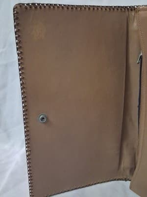 Vtg Cuba Purse Women's Brown Genuine Leather Alligator Body Zipper, Dmg On Strap - Thumbnail 13