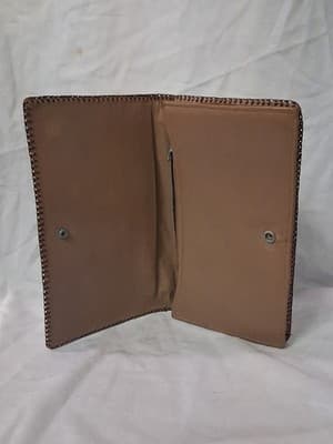 Vtg Cuba Purse Women's Brown Genuine Leather Alligator Body Zipper, Dmg On Strap - Thumbnail 12