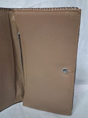 Vtg Cuba Purse Women's Brown Genuine Leather Alligator Body Zipper, Dmg On Strap - Thumbnail 14