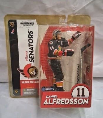 NHL Sports Picks Series 9 Daniel Alfredsson Action Figure [Black Jersey]