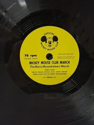 Vintage 45 rpm Vinyl Record Walt Disney's Mickey Mouse Club March 1955 - Thumbnail 8