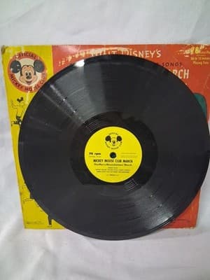 Vintage 45 rpm Vinyl Record Walt Disney's Mickey Mouse Club March 1955 - Thumbnail 7