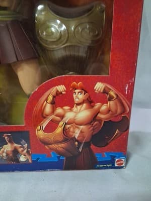 VINTAGE 1997 DISNEY'S HERCULES POWER FLEX GIANT FIGURE MATTEL NEW SEALED ! - Thumbnail 4