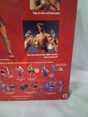 VINTAGE 1997 DISNEY'S HERCULES POWER FLEX GIANT FIGURE MATTEL NEW SEALED ! - Thumbnail 12