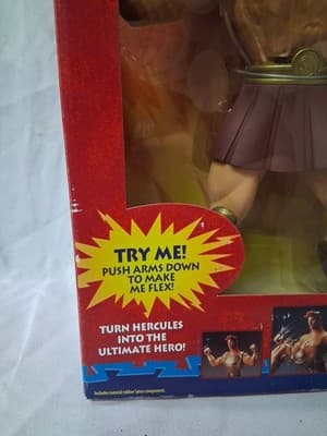 VINTAGE 1997 DISNEY'S HERCULES POWER FLEX GIANT FIGURE MATTEL NEW SEALED ! - Thumbnail 6