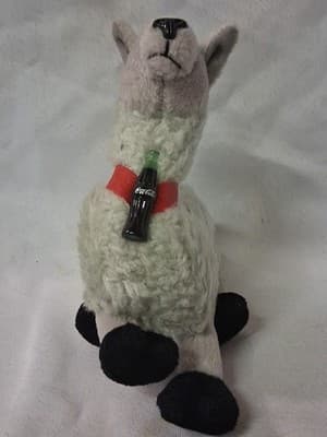 6 inch COKE COLA INTERNATIONAL LLAMA BOLIVA 0243 RETIRED PLUSH - Thumbnail 2