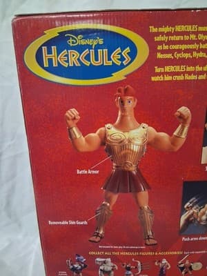 VINTAGE 1997 DISNEY'S HERCULES POWER FLEX GIANT FIGURE MATTEL NEW SEALED ! - Thumbnail 10