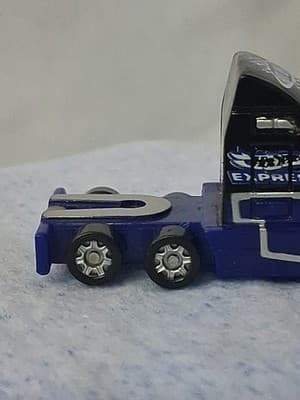 Rare Hot Wheels loose Planet Micro Semi truck Express Blue Black 🚛 - Thumbnail 5