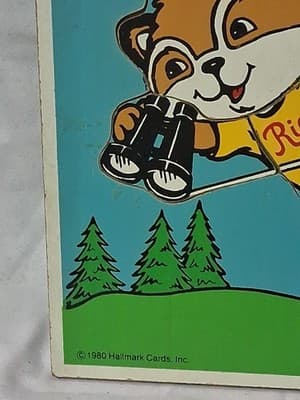 Vintage 1980 Playskool ‘Rick’ Shirt Tales Wooden Tray Puzzle #330-05 - Thumbnail 5