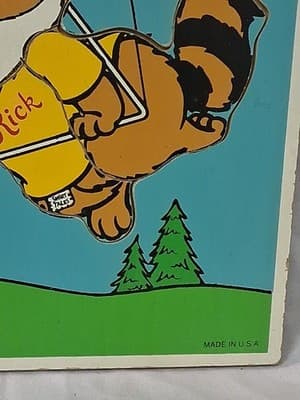 Vintage 1980 Playskool ‘Rick’ Shirt Tales Wooden Tray Puzzle #330-05 - Thumbnail 4