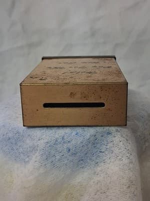 Vintage 1940's Harwood Brass "Help Pay For My New Car" Coin Bank Rare - Thumbnail 5