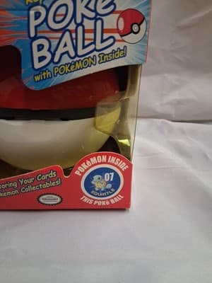Vintage Pokémon Replica Poke Ball W/ Pokémon Inside Squirtle 1999 Nintendo NIB - Thumbnail 2