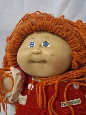1985 Coleco Cabbage Patch Kid Doll Red Hair Blue Eyes UT2 Mold #2 Red Corduroy - Thumbnail 2