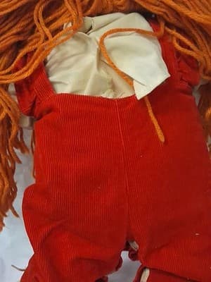 1985 Coleco Cabbage Patch Kid Doll Red Hair Blue Eyes UT2 Mold #2 Red Corduroy - Thumbnail 10