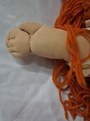 1985 Coleco Cabbage Patch Kid Doll Red Hair Blue Eyes UT2 Mold #2 Red Corduroy - Thumbnail 6