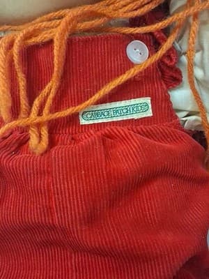 1985 Coleco Cabbage Patch Kid Doll Red Hair Blue Eyes UT2 Mold #2 Red Corduroy - Thumbnail 3
