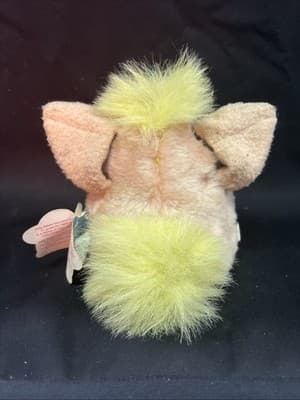VTG 1999 Gen 1 Furby Baby Tiger Electronic Peachy Pink White Yellow - Thumbnail 3