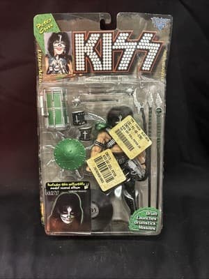 Set of 4-KISS-McFarlane Toys Action Figures W/Model Record Album Box Issues - Thumbnail 8