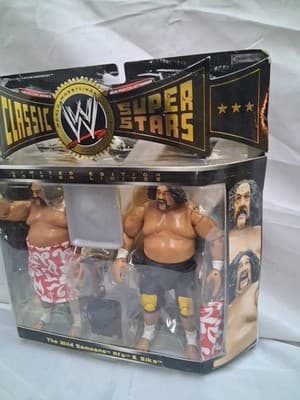 WWE Classic Superstars Wild Samoans AFA Sika Jakks Wrestling Figure - Thumbnail 3