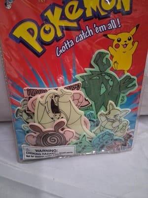 Pokemon Glow In Dark Starter Pack 16 Pieces Decor Nintendo 1999 intermediate - Thumbnail 2