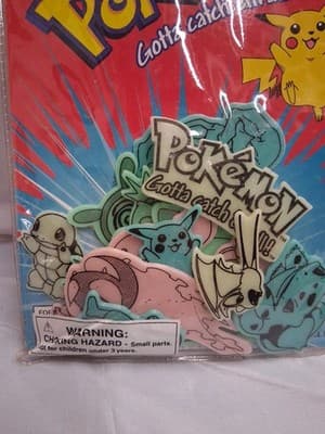 Alpi Pokemon Glow In Dark 16 Pieces Decor W Adhesive Nintendo 1999 Beginner Pack - Thumbnail 4