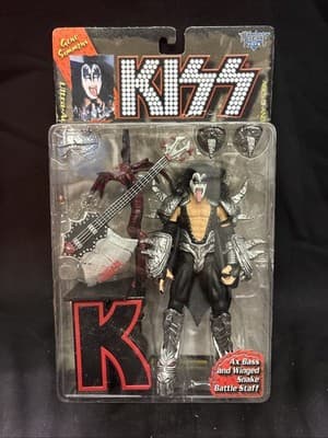 VINTAGE"KISS"1997 Original McFarlane Figures w/letters Paul,Gene, Ace,Peter - Thumbnail 2