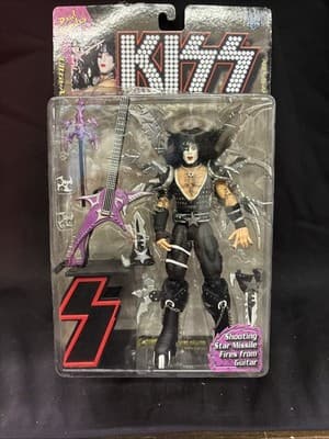 VINTAGE"KISS"1997 Original McFarlane Figures w/letters Paul,Gene, Ace,Peter - Thumbnail 6