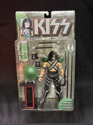 VINTAGE"KISS"1997 Original McFarlane Figures w/letters Paul,Gene, Ace,Peter - Thumbnail 4
