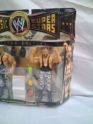 WWE Classic Superstars Limited Edition The Bushwhackers Figures Butch & Luke - Thumbnail 2