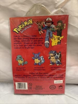 Alpi Pokemon Glow In Dark 16 Pieces Decor W Adhesive Nintendo 1999 advanced Pack - Thumbnail 2