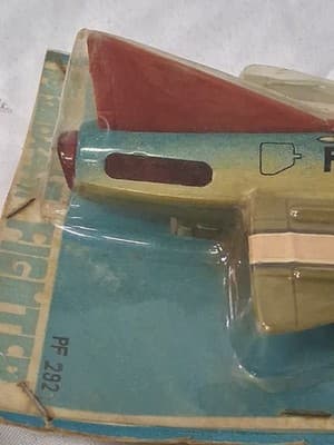 **RARE**1964 TIN FIGHTER JET TOY PLANE PF-292 FRICTION PLANE SEALED ✈️ READ - Thumbnail 7