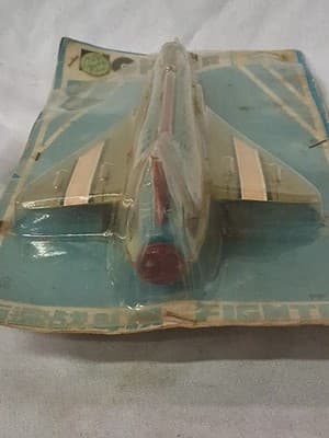 **RARE**1964 TIN FIGHTER JET TOY PLANE PF-292 FRICTION PLANE SEALED ✈️ READ - Thumbnail 8