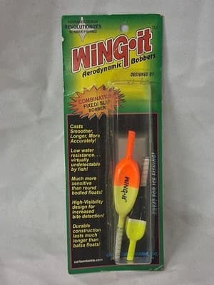Wing-It Aerodynamic Bobbers Combination Fixed/Slip Bobbers (New)