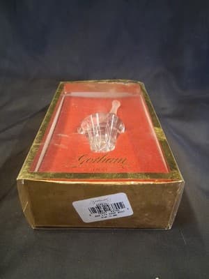 GORHAM Lead Crystal Ice Bucket With Champagne CHRISTMAS Ornament 2000 No String - Thumbnail 4