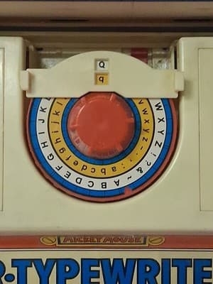 VINTAGE ILLCO MICKEY MOUSE JR TYPEWRITER TOY DONALD DUCK HONG KONG MADE - Thumbnail 5