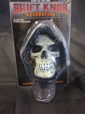 LETHAL THREAT FLAMING SKULL SHIFT SHIFTER KNOB Up To .37 Shifter Shaft REAPER - Thumbnail 4