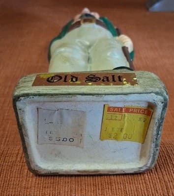 Vintage FIGURAL PIRATE "Old Salt" Whiskey Decanter - Thumbnail 5