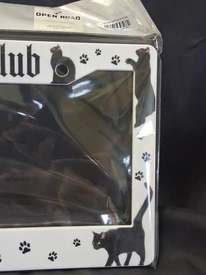 Black Cat Club Unlucky License Plate Frame Hot Topic - Thumbnail 5