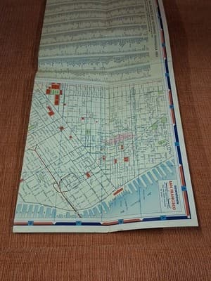 Original Vintage Map -- SAN FRANCISCO street & vicinity maps CHEVRON - Thumbnail 4