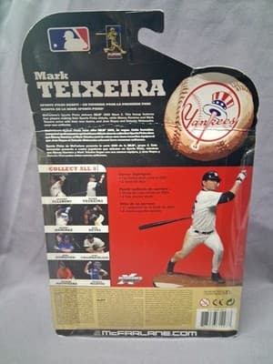 MARK TEIXEIRA MCFARLANE MLB WAVE 2 GREY JERSEY VARIANT NEW YORK YANKEES (2009) - Thumbnail 4