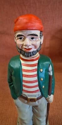 Vintage FIGURAL PIRATE "Old Salt" Whiskey Decanter - Thumbnail 6
