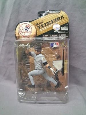 MARK TEIXEIRA MCFARLANE MLB WAVE 2 GREY JERSEY VARIANT NEW YORK YANKEES (2009)