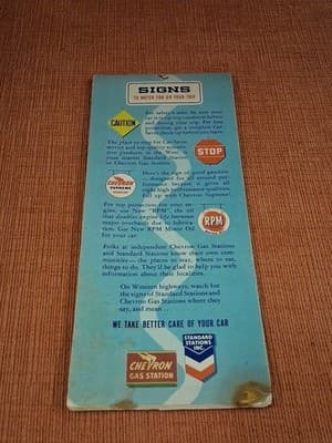 Original Vintage Map -- SAN FRANCISCO street & vicinity maps CHEVRON - Thumbnail 2