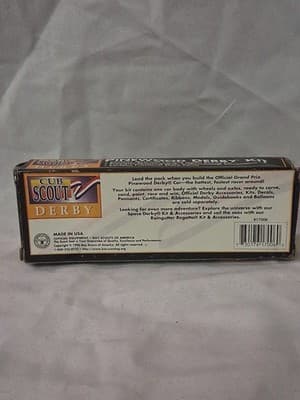 VINTAGE Pinewood Derby Race Car Kit Cub Scouts Boy Scouts of America Grand Prix - Thumbnail 2